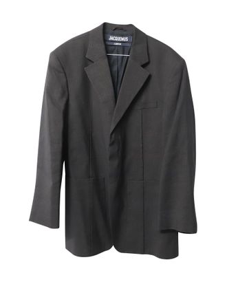 Jacquemus La Veste DHomme Blazer in Black Hemp