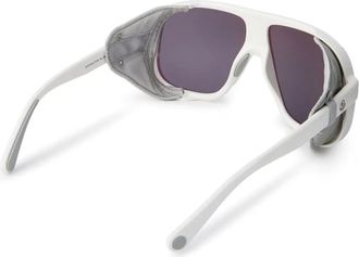 Moncler Sonnenbrillen - Ml0206 Diffractor Logo Sunglasses - Gr. unisize - in Wei&szlig; - f&uuml;r Damen