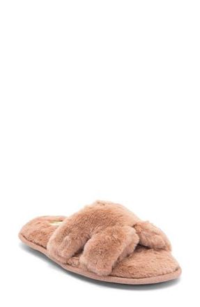 Honeydew Intimates H Band Plush Faux Fur Slipper in Tan-Beige at Nordstrom Rack, Size Small