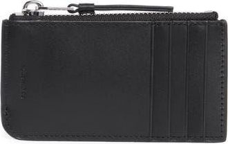 AllSaints Marlborough Leather Wallet in Black at Nordstrom Rack