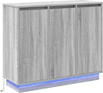 vidaXL Vidaxl - Sideboard with Door Grey Sonoma 90 x 32 x 75 cm Engineered wood
