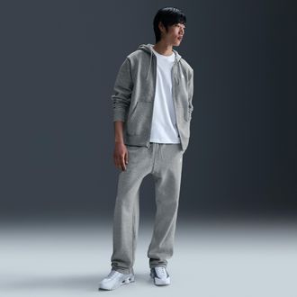 Nike Mens Club Open-Hem Fleece Pants in Grey | FN3730-063