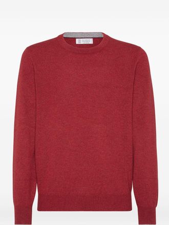 Brunello Cucinelli Cashmere Crewneck Sweater-Uomo