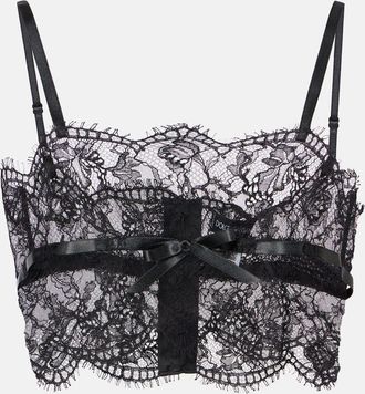 Dolce & Gabbana Bralette in pizzo di misto cotone