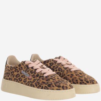 Autry Girls Sneakers Medalist Low Suede Multicolour Leather Trainers