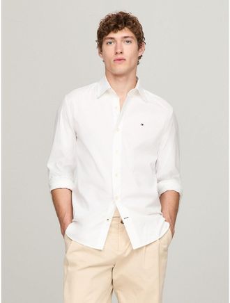 Tommy Hilfiger Mens Stretch Regular Fit Poplin Shirt