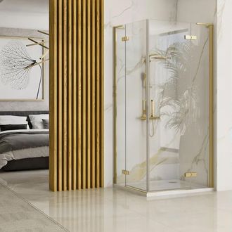 Rea Rea - Mampara De Ducha Hugo Double Gold Brush 100x100
