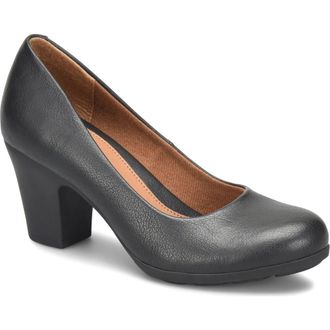 S&ouml;fft Naia Pump in Black at Nordstrom Rack, Size 6.5