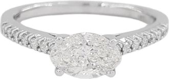 Verde 1ct IGI Certified Lab-grown Oval Solitaire Cut Diamond Ring