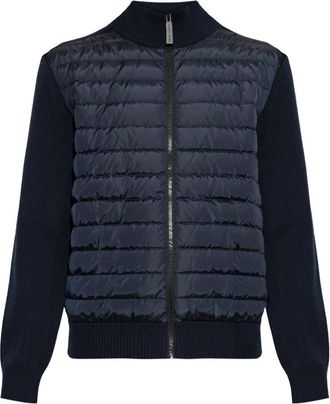 Canada Goose Hybridge Cardigan - Heren - Vesten - Blauw - XL - Wol - Truien & Vesten