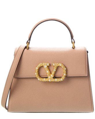 Valentino Vsling Small Leather Shoulder Bag