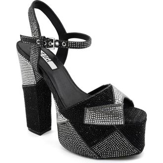 Zigi Soho Antonia Ankle Strap Platform Sandal in Black at Nordstrom, Size 11