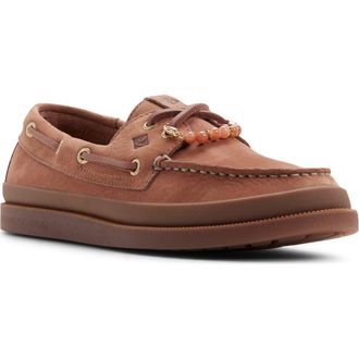 Sperry Top-Sider Authentic Original 2-Eye Mudguard Boat Shoe in Amaretto at Nordstrom, Size 5.5