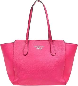 Gucci Pre-owned Swing tote - Dames - Vintage Shopper - Roze - ONE Size - Leer - Vintage