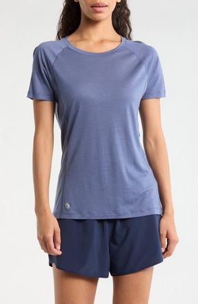 Smartwool Active Ultralite Crewneck T-Shirt in Nightfall Blue at Nordstrom, Size X-Small