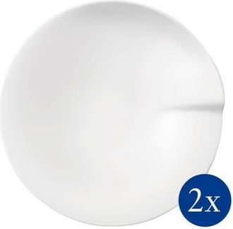 Villeroy & Boch Pasta Passion Medium Pasta Plate Set of 2 in White at Nordstrom