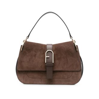 Furla Flow Top Handle - Dames - Handtassen - Bruin - ONE Size - Leer - Tassen