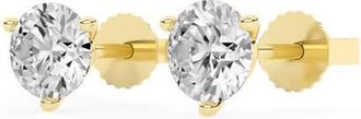 Grown Brilliance 14KT Yellow Gold 1.50 Carat Lab Grown Diamond Stud Earrings for Women