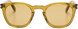 Saint Laurent Eyewear Occhiali da sole tondi - Verde