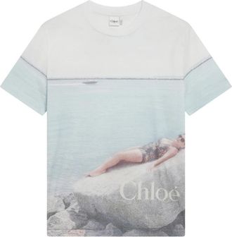 Chlo&eacute; Tee Shirt - Dames - T-shirts - Veelkleurig - M - Katoen - Tops