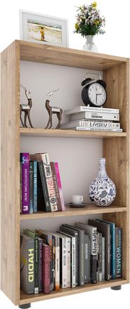 ebuy24 Ebuy24 - Estanter&iacute;a De Madera Vcm De Pie Estanter&iacute;a De Ahorro De Espacio Dimensiones Aprox. Al. 108 X An. 56 X T. 20 Cm Almacenamiento Elegante Estant