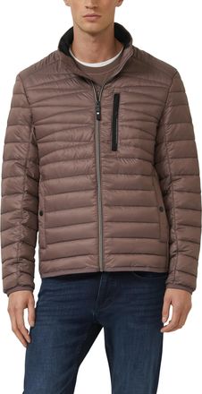 s.Oliver Steppjacke S.OLIVER, Herren, Gr. S, rot braun, Web, Obermaterial: 100% Polyester, unifarben, normal h&uuml;ftbedeckend, Rundhals, elastischer Bund, Jacken 