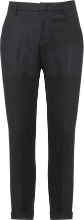 Dondup Getailleerde pantalon met middelhoge taille en slim-fit pasvorm - Heren - Broeken - Grijs - Maat: W34 Leer