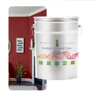 OEM Pintura Cer&aacute;mica Lavable Para Paredes, Color Marr&oacute;n Ladrillo, 5 Litros, Resistente A Las Manchas
