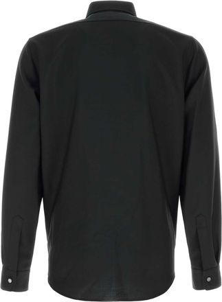 Jil Sander Mens Virgin Wool Mohair Blend Shirt Black