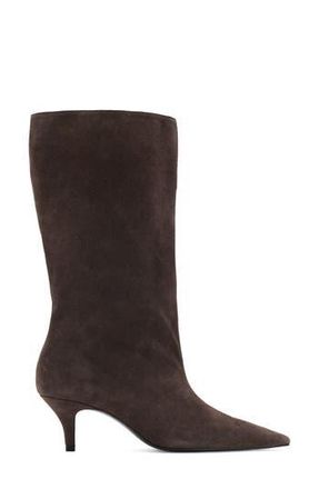 Mango Pointed Toe Boot in Chocolate at Nordstrom Rack, Size 6.5Us / 37Eu