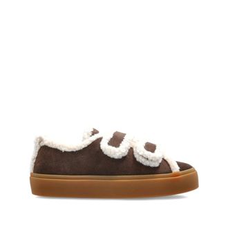 INUIKII Shearling Low Velcro - female - Inuikii - Slippers - Brown - 3 UK - Shoes