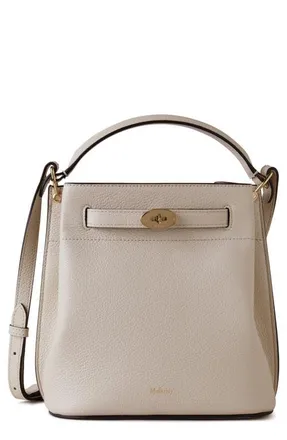 Mulberry Islington Leather Bucket Bag in Chalk at Nordstrom
