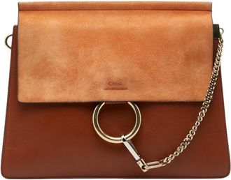 Chlo&eacute; Brown Leather Clutch Bag (Pre-Owned)