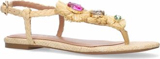 Bibi Lou Womens Vavin Embellished Sandal In Natural