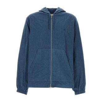 Givenchy Zip-throughs, male, Blue, Size: 2XL 4G-motif Cotton Hoodie