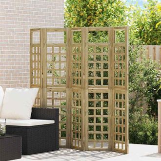 vidaXL Pantalla De Privacidad Exterior 5 Pcs Marr&oacute;n 200 X 180 Cm Vidaxl