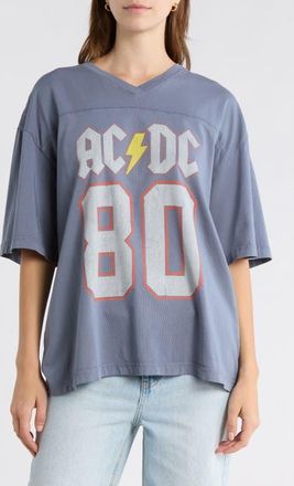 Junk Food AC/DC Back in Black 80 Tour Graphic T-Shirt in Deep Indigo at Nordstrom, Size Small
