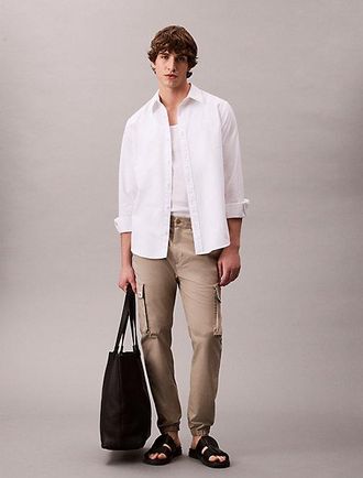 Calvin Klein Pantalones Cargo Skinny De Ripstop