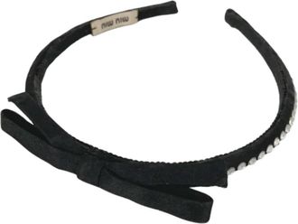 Miu Miu Pre-owned Fabric hair-accessories - Dames - Vintage Accessoires - Zwart - ONE Size - Vintage