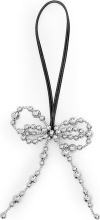 Rebecca Minkoff Double Bow Bag Charm in Silver at Nordstrom