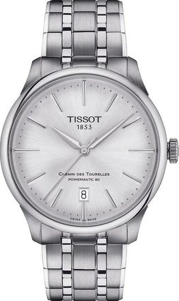 Tissot Chemin Des Tourelles Powermatic 80 Mens Silver Watch T1398071103100 Stainless Steel - One Size