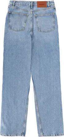 Rotate Organic Cotton Lace-Detail Jeans - Blue