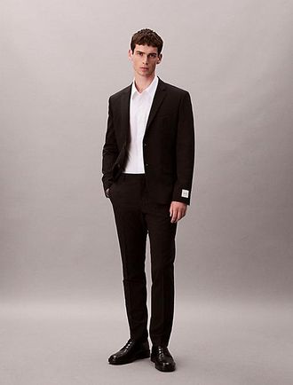 Calvin Klein Blazer Slim De Lana El&aacute;stica