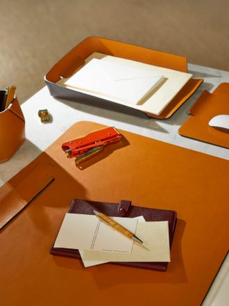 Oscar Maschera Simone Leather Desk Set