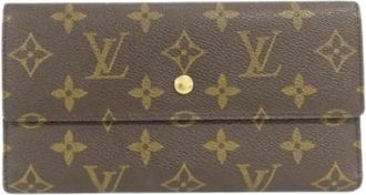 Louis Vuitton Pre-owned Wallets, male, Brown, Size: ONE SIZE Pre-owned Long Wallet (tri-fold)