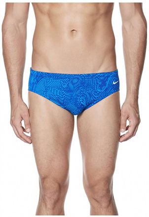 Nike Geo Alloy Performance Swim Brief In Royal