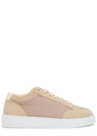 Cleens Luxor Slim Panelled Mesh-knit Sneakers - Tan - 7.5 (IT41.5 / UK7.5)