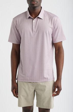 Swannies Seashell Print Polo in Mauve at Nordstrom, Size Xx-Large