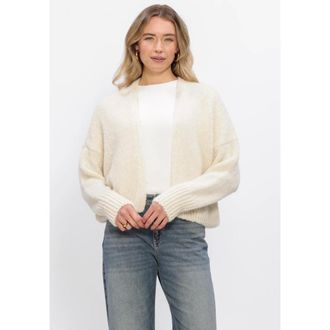 Knit-ted Truien & Vesten, Dames, Wit, XL, Wol, Becky Cardigan