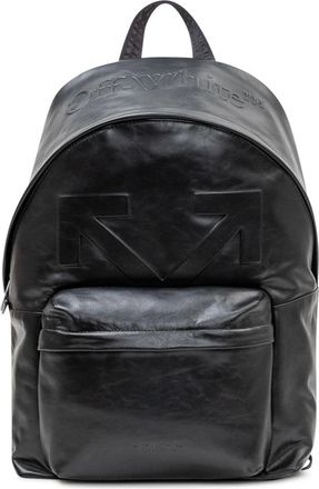 Off-white Backpacks, male, Black, Size: ONE SIZE Heritage Leather Backpack